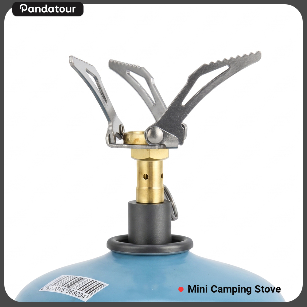 Camping Cooking Wood Stove - Pandatour Outdoor Ultraleichter 48g Mini Klappbarer