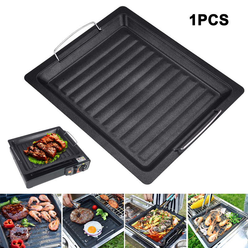 Camping Cooking Set Non Stick - Dicke quadratische Grillpfanne für den Außenbereich