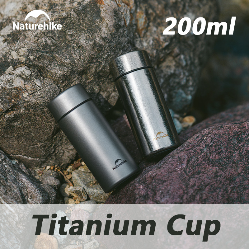 Camping Cooking Mug - Naturehike Thermosbecher 200ml Titanbecher Tragbarer Kaffeebecher