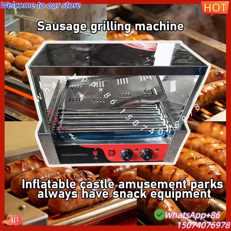 Camping Cooking Equipment Electric - 2026 Wurstrollmaschine Kommerzielles Snack-Equipment für Hüpfburgen-Vergnügungsparks,