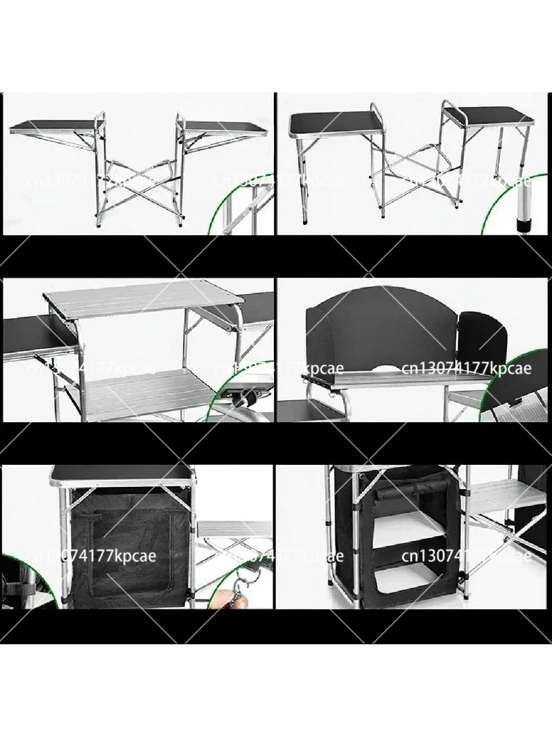 Leichter Aluminium-Camping-Kla – Camping Cooking Table With Storage Bewertung und Preis