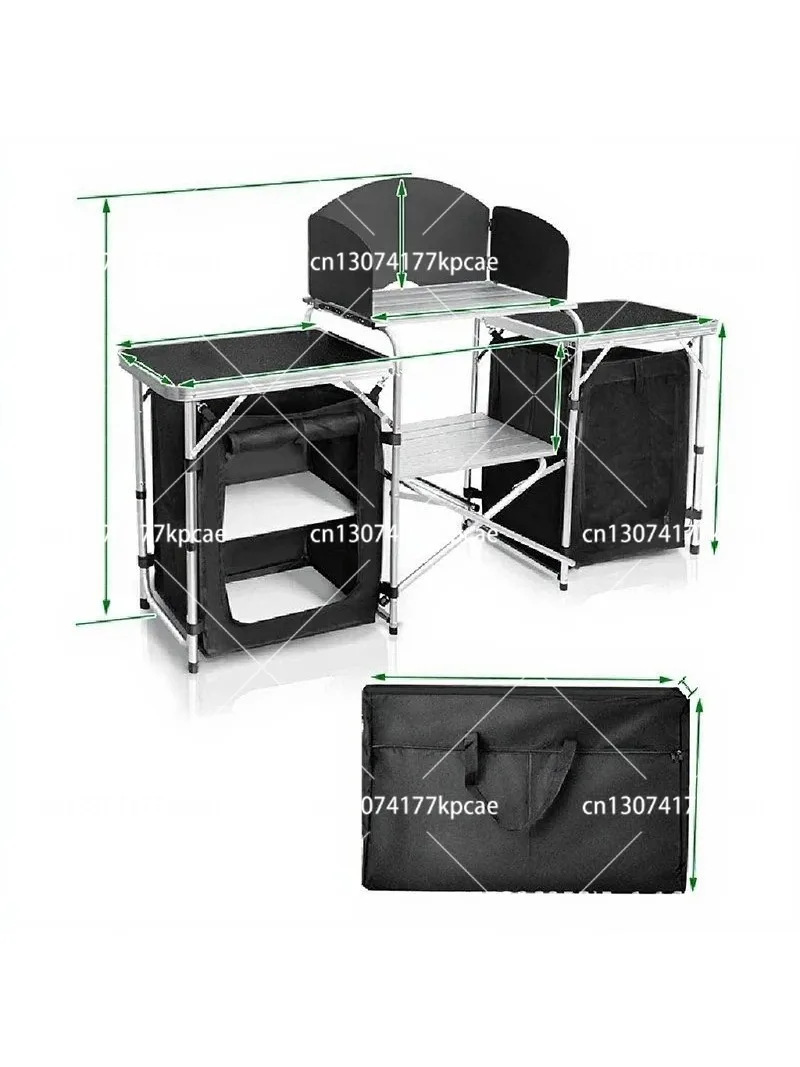 Leichter Aluminium-Camping-Kla – Camping Cooking Table With Storage Bewertung und Preis