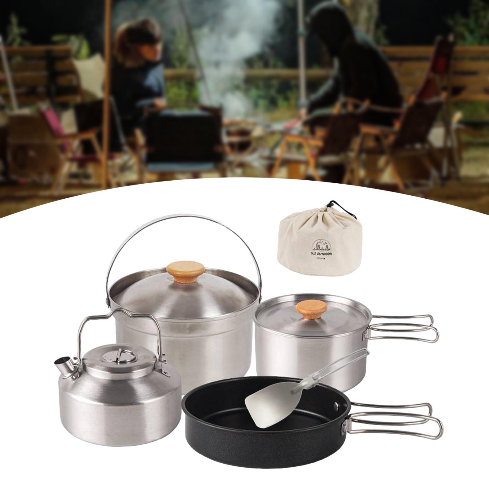 Camping-Kochgeschirr, Kochzube – Camping Cooking Set With Kettle Bewertung und Preis