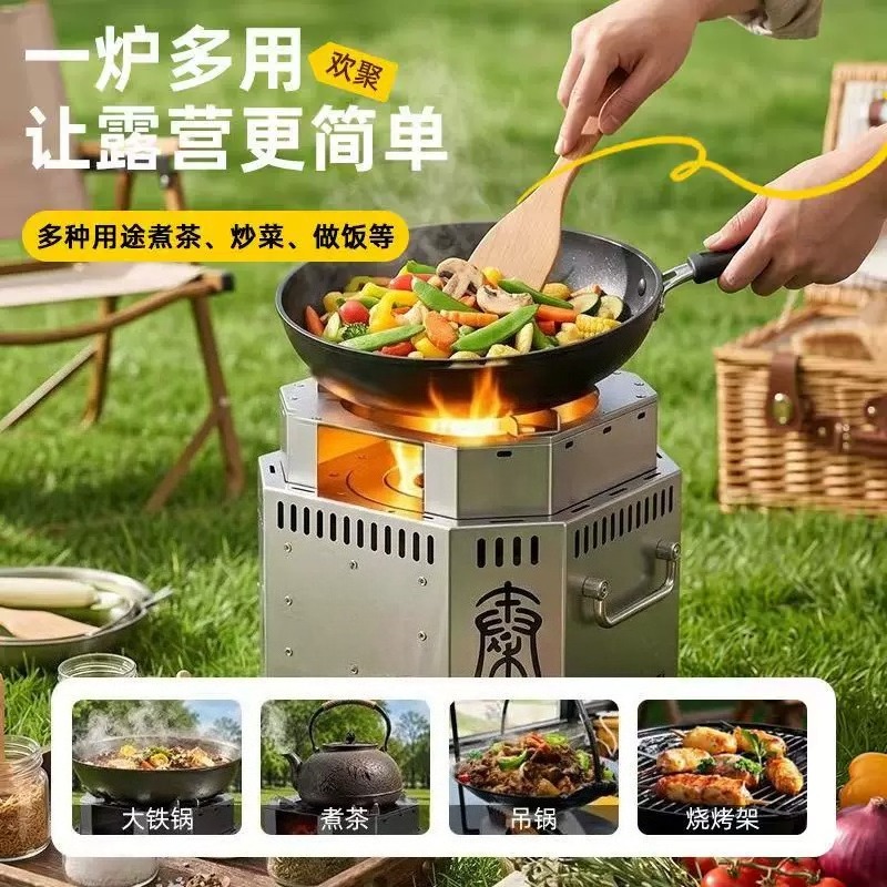 Edelstahl-Holzofen, Rauchfreie – Camping Cooking Wood Stove Bewertung und Preis