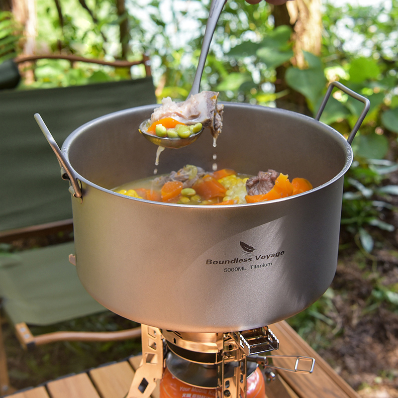 Grenzenlose Reise Titan Topf 5 – Camping Cooking Gear Bewertung und Preis