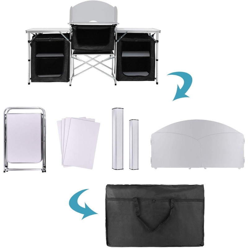 Meistverkaufte Outdoor-Camping – Camping Cooking Table With Storage Bewertung und Preis