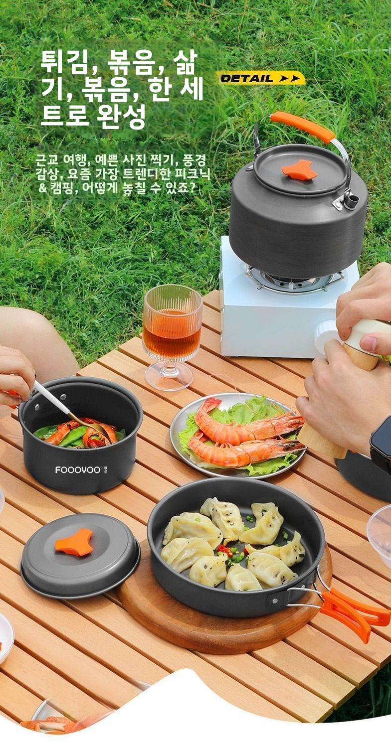 Outdoor-Camping-Kochgeschirr-S – Camping Cooking Set With Kettle Bewertung und Preis