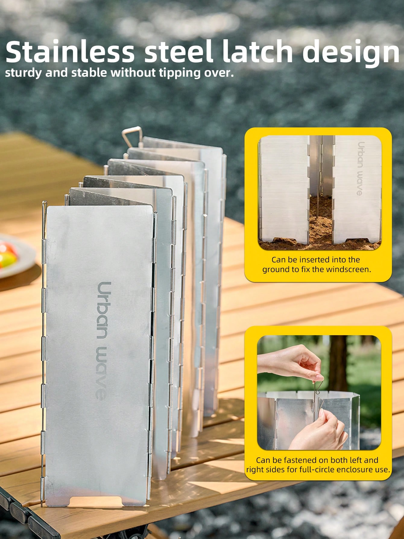 10 Stück faltbare Windschutzpl – Camping Cooking Windshield Bewertung und Preis