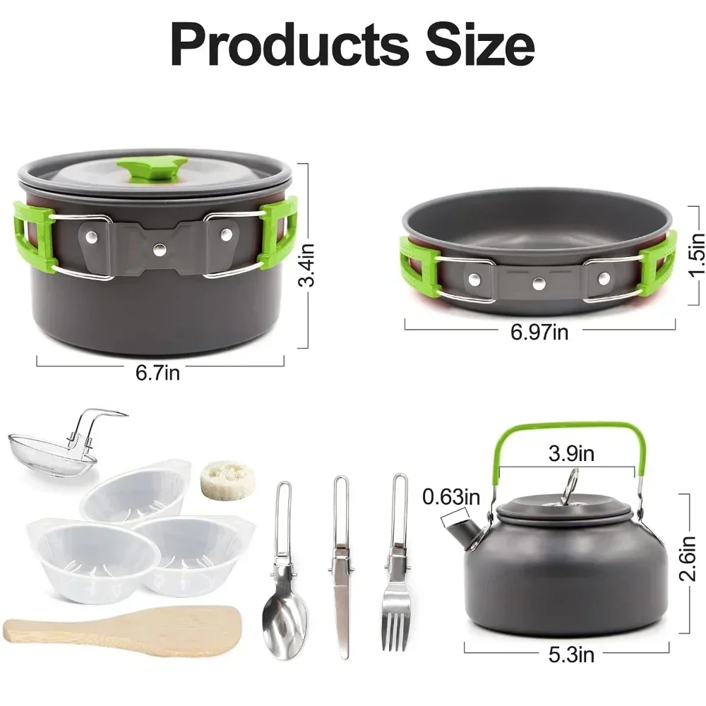 Camping-Kochset Tragbares Leic – Camping Cooking Set With Kettle Bewertung und Preis