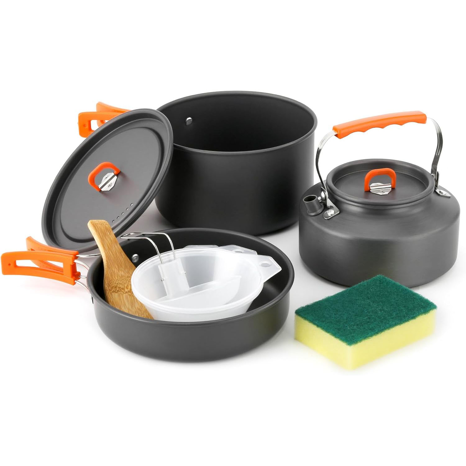 Camping-Kochgeschirr-Set mit T – Camping Cooking Set With Kettle Bewertung und Preis