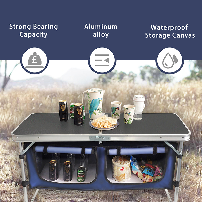 Outdoor-Klapptisch Aluminium L – Camping Cooking Table With Storage Bewertung und Preis