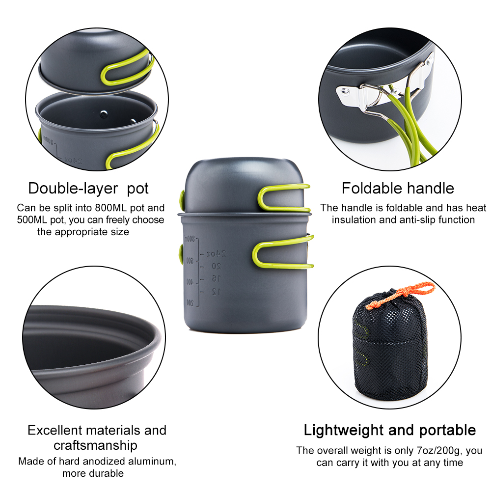 Widesea Ultraleichtes Camping- – Camping Cooking Set With Kettle Bewertung und Preis