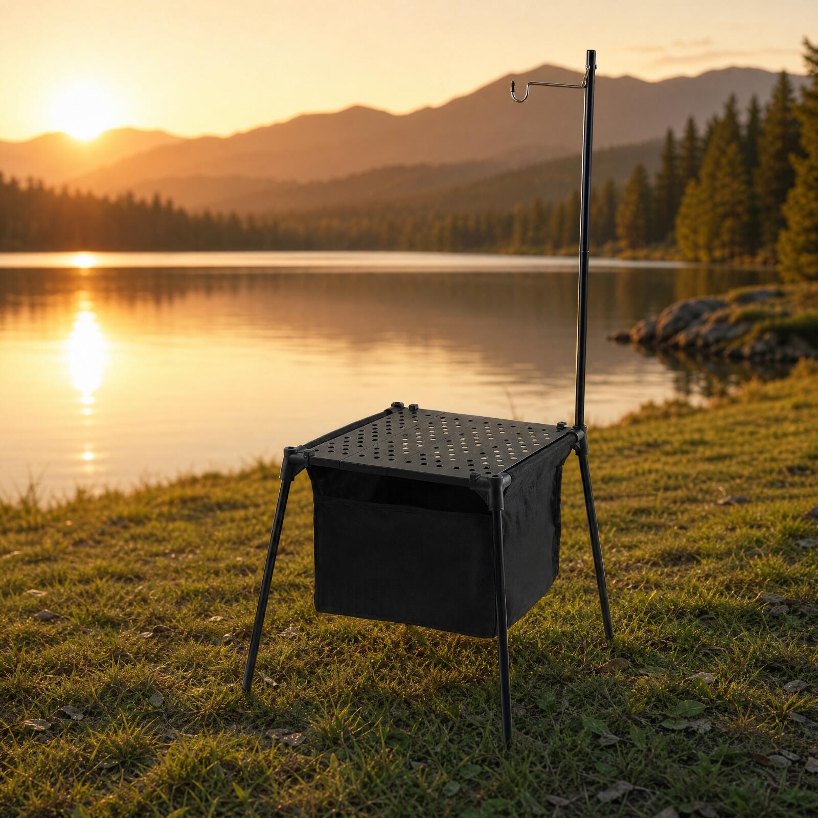 Aluminium-Klapptisch für Campi – Camping Cooking Table With Storage Bewertung und Preis