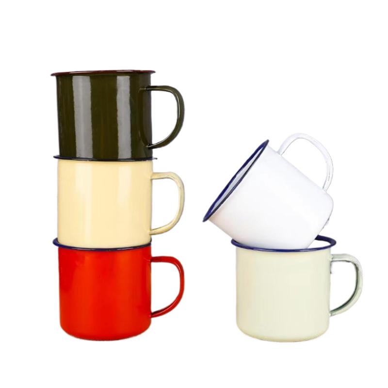 Emaille-Trinkbecher in verschi – Camping Cooking Mug Bewertung und Preis
