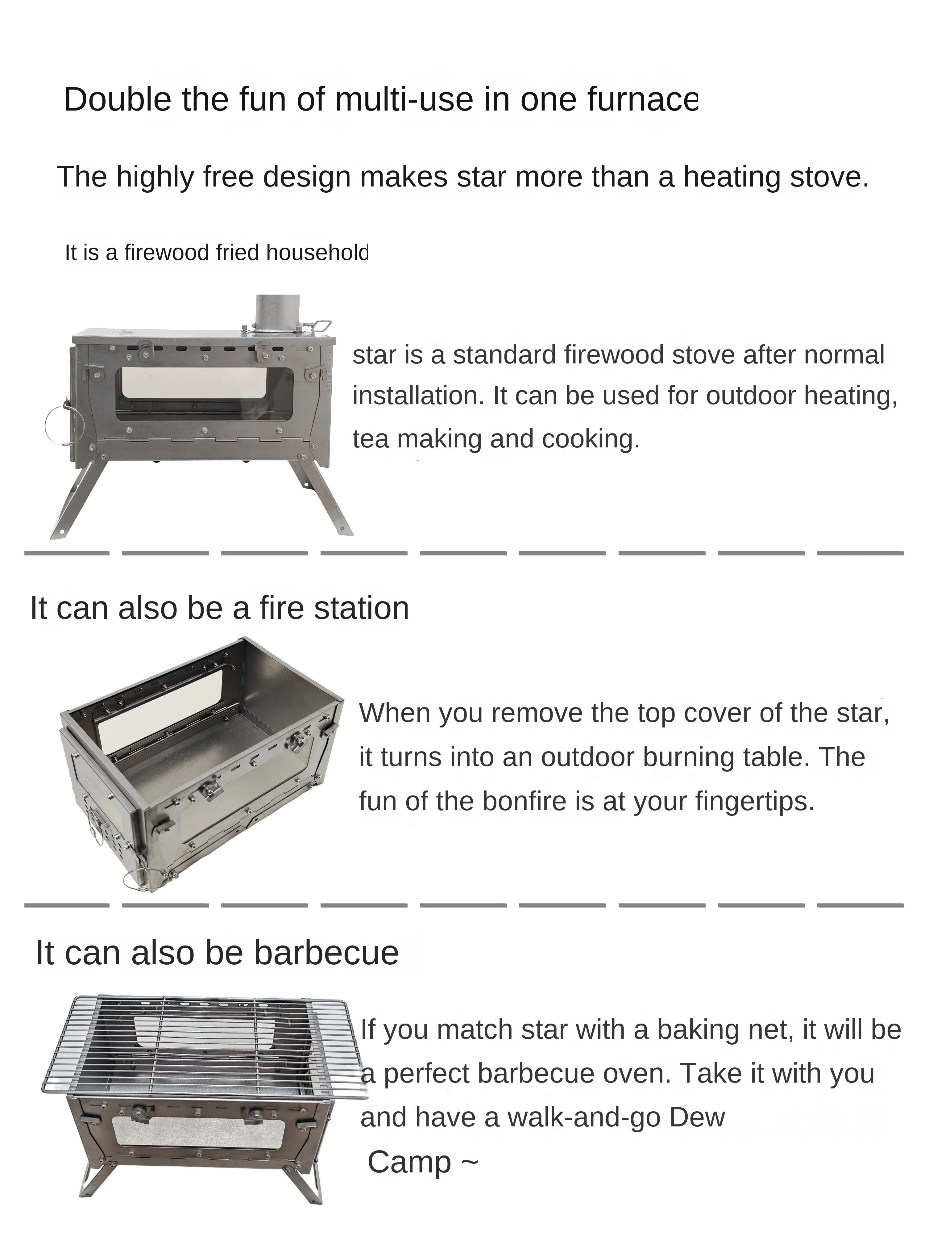 WT Star Ti Klappbarer Brennhol – Camping Cooking Equipment Gas Bewertung und Preis