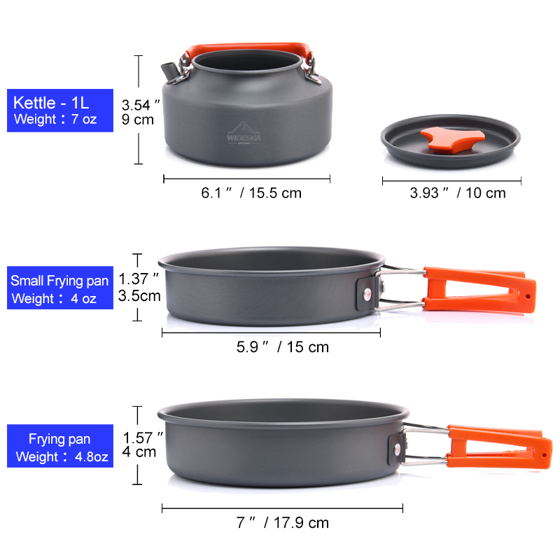 Widesea Camping Outdoor Kochge – Camping Cooking Set With Kettle Bewertung und Preis