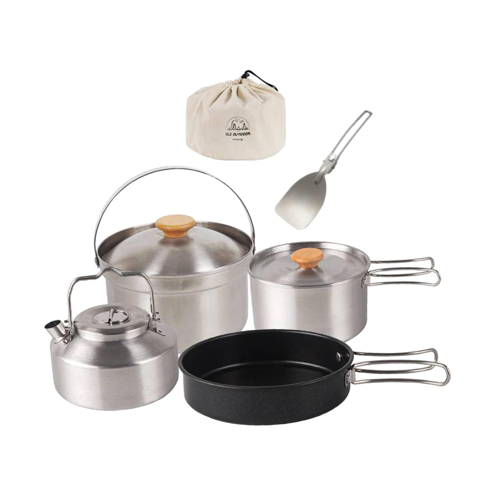 Camping-Kochgeschirr-Set mit A – Camping Cooking Set With Kettle Bewertung und Preis