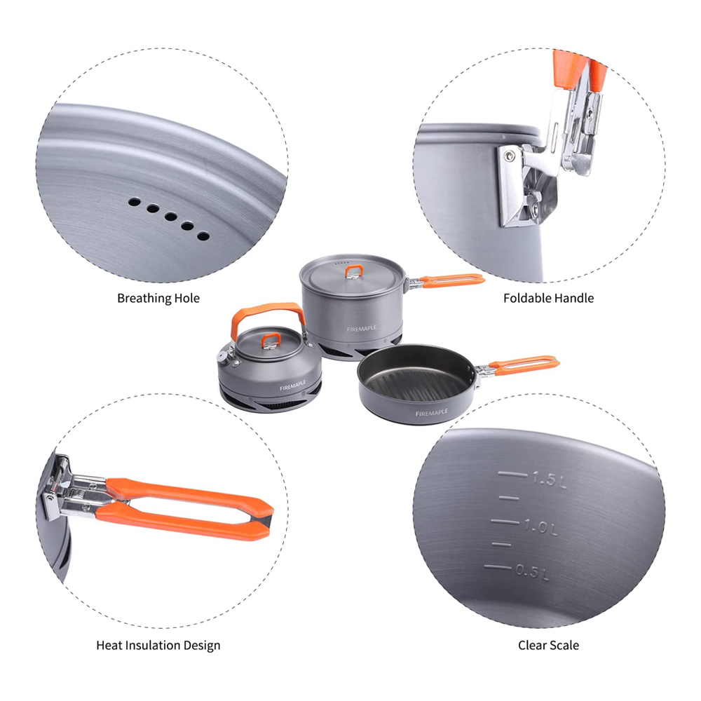 Fire Maple Camping Kochgeschir – Camping Cooking Set With Kettle Bewertung und Preis
