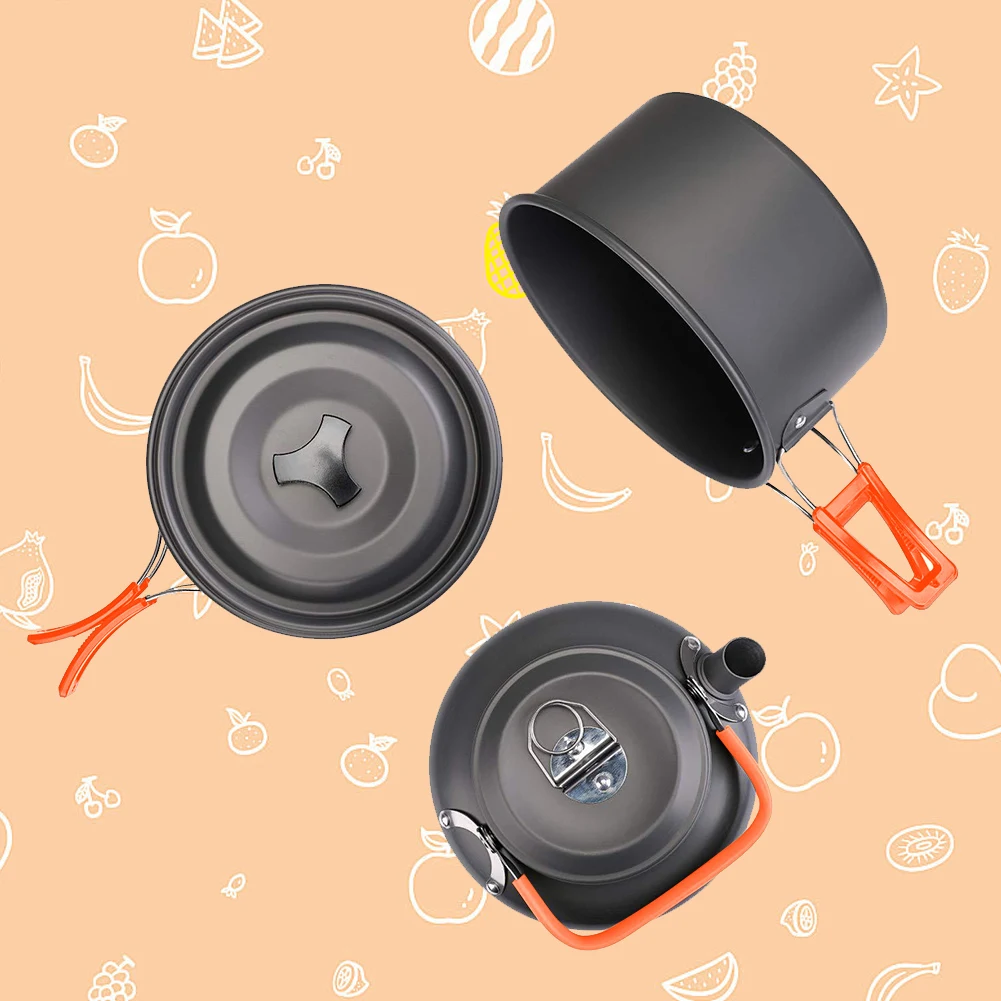 Camping-Kochgeschirr-Set, Wass – Camping Cooking Set With Kettle Bewertung und Preis