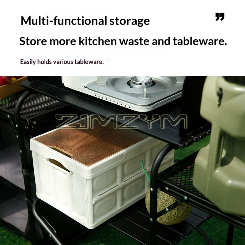 Outdoor Camping Klapptisch, Al – Camping Cooking Table With Storage Bewertung und Preis