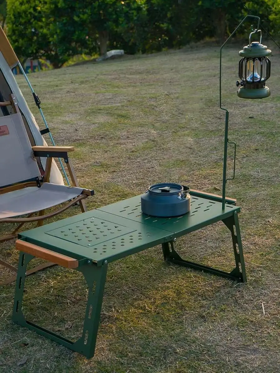 Tragbarer Klappbarer Eisen-Mes – Camping Cooking Table With Storage Bewertung und Preis