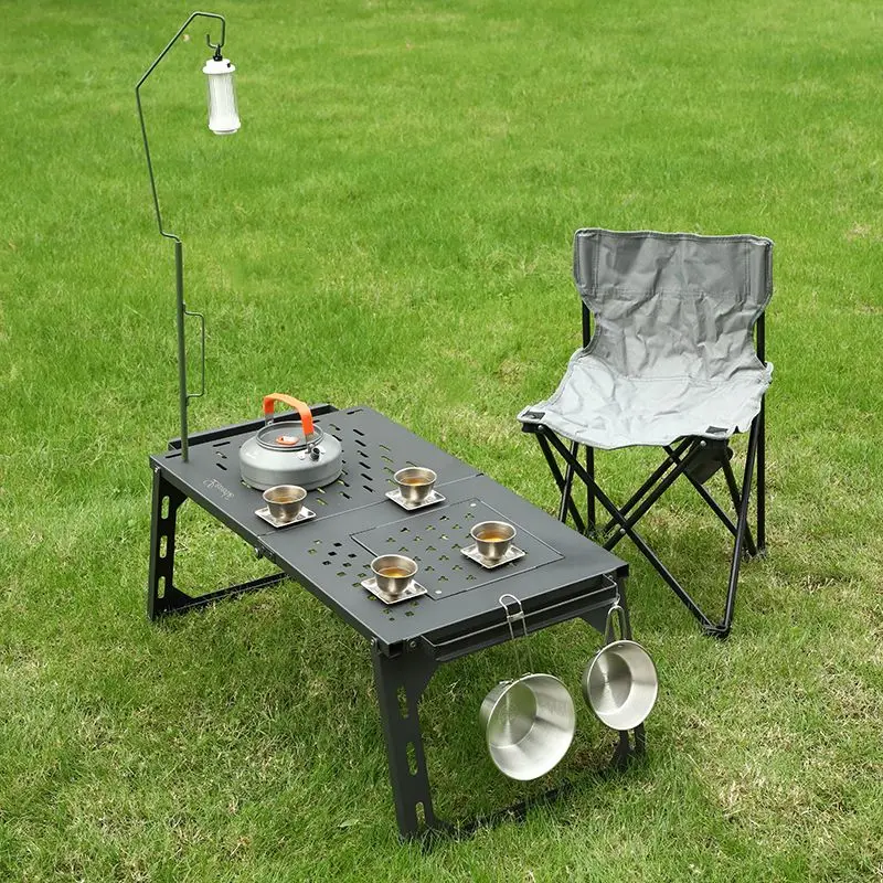 Tragbarer Klappbarer Eisen-Mes – Camping Cooking Table With Storage Bewertung und Preis